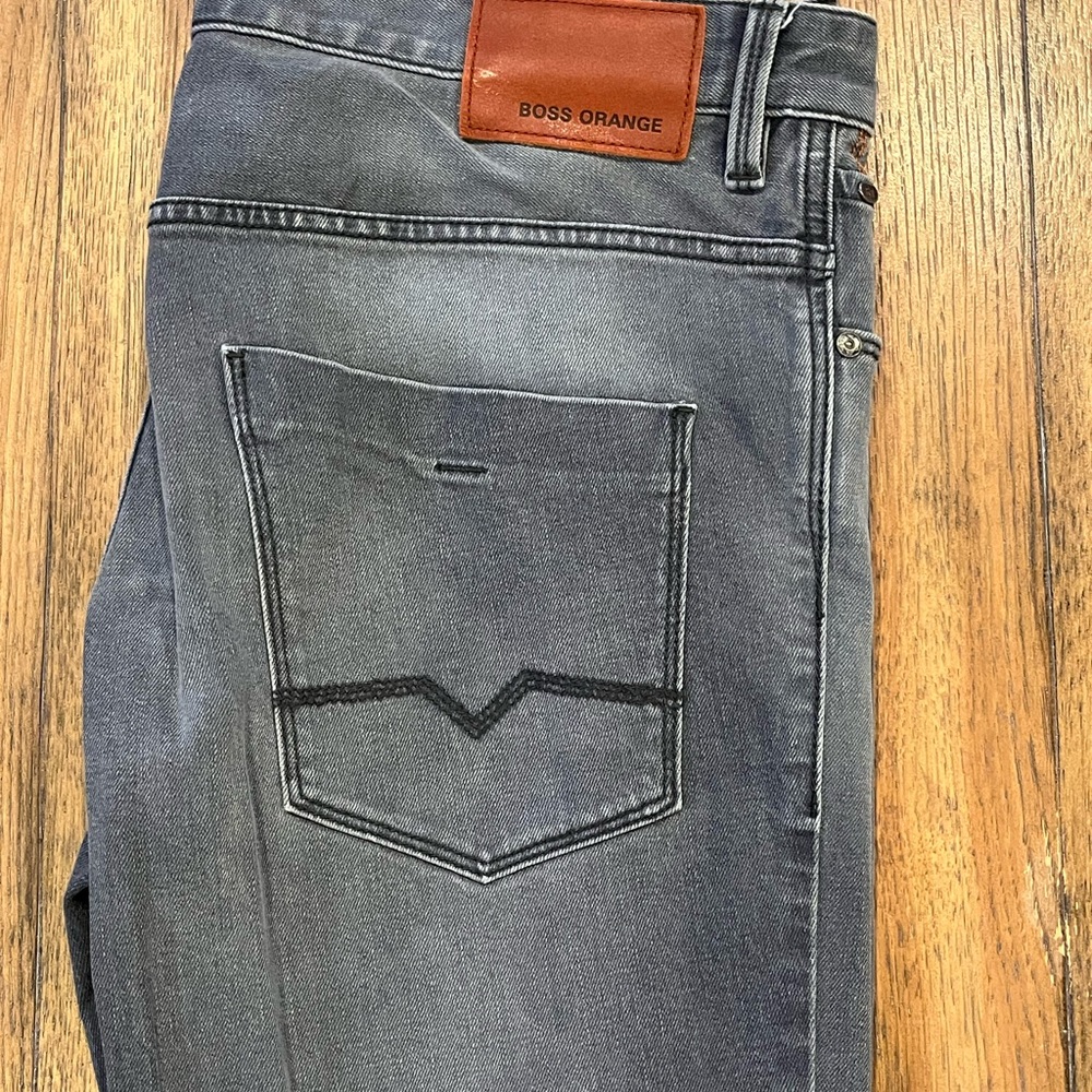 Boss Orange Men's Grey Jeans